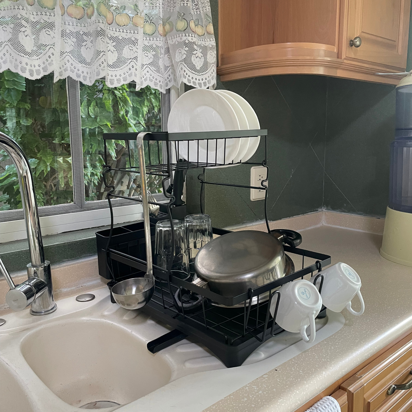Escurridor de trastes Escurridor de Platos Dish Rack 2 Niveles