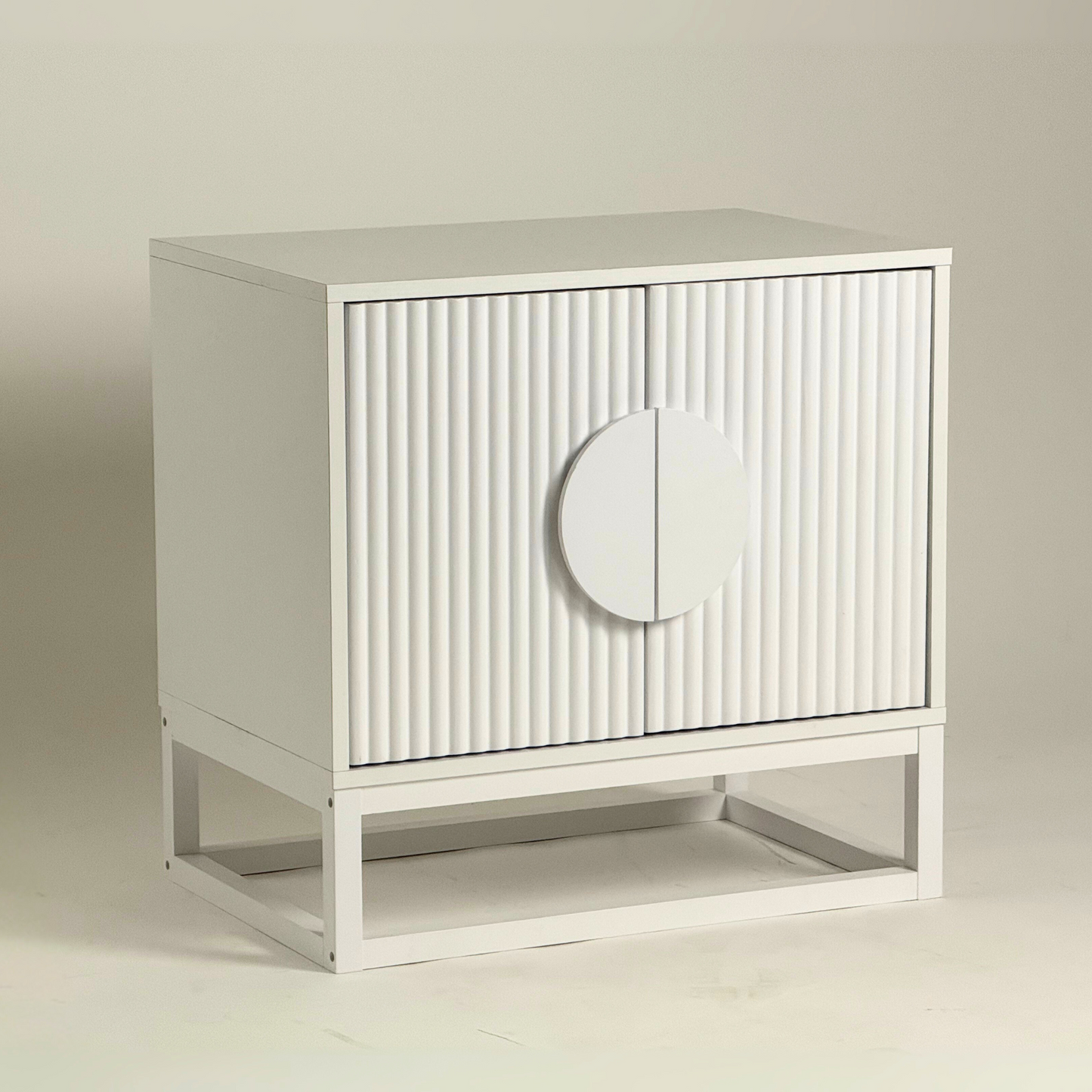 Buró 2 puertas para recámara de madera - blanco
