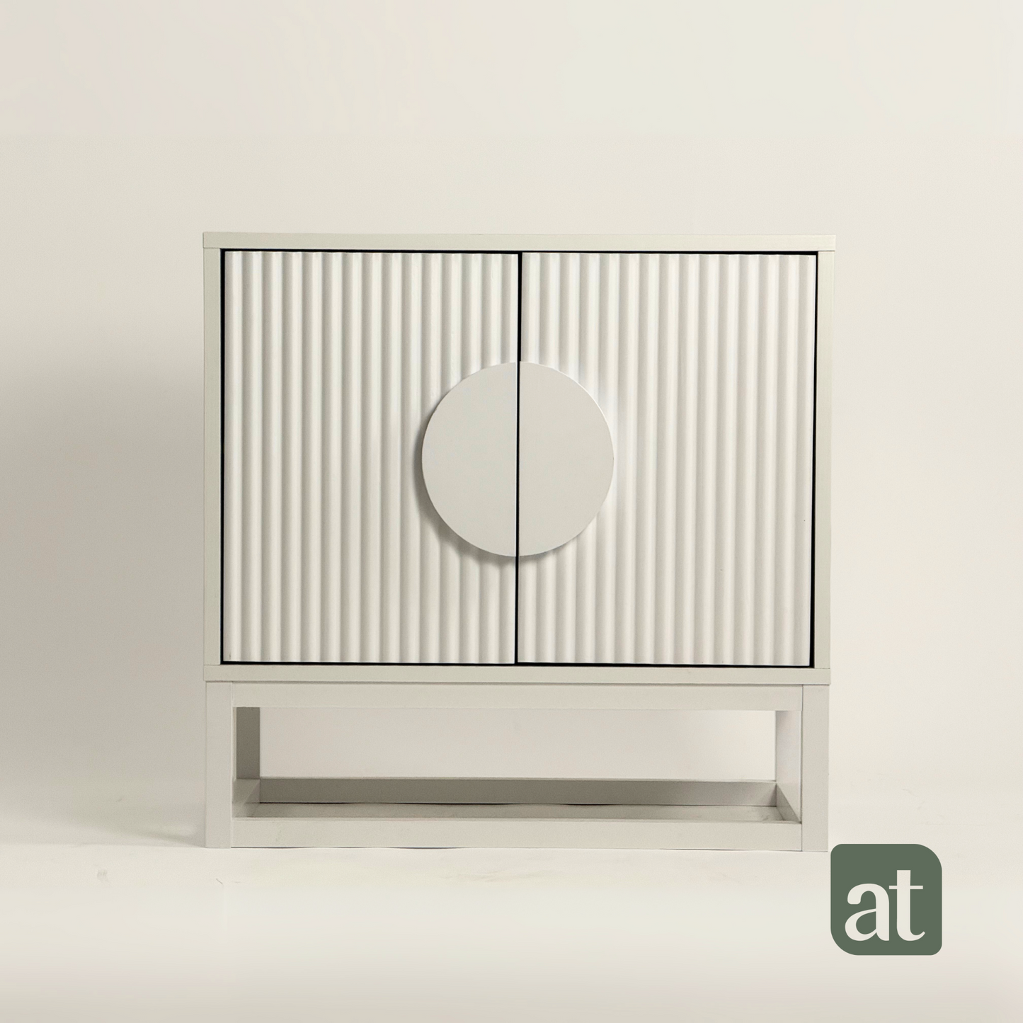 Buró 2 puertas para recámara de madera - blanco