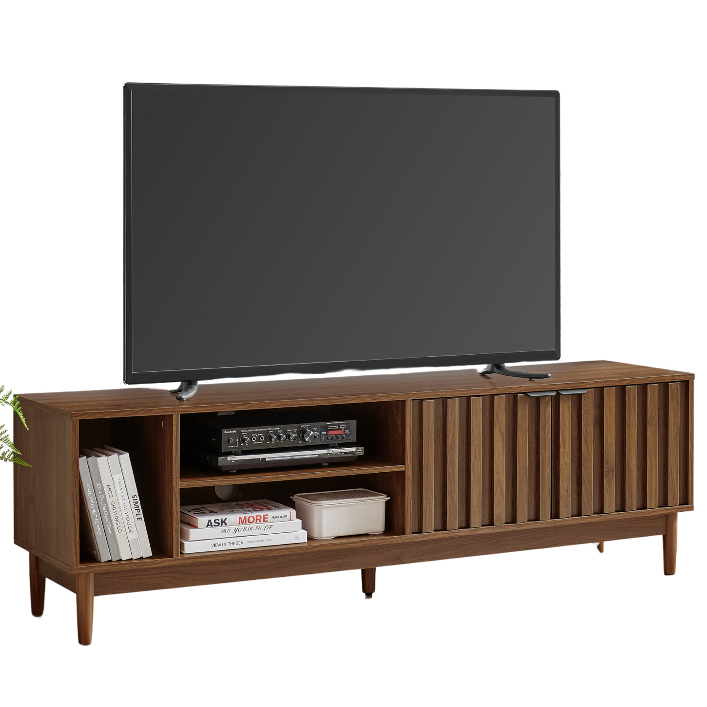 Mueble para TV Sala Minimalista Mesa para televisión (roble café)
