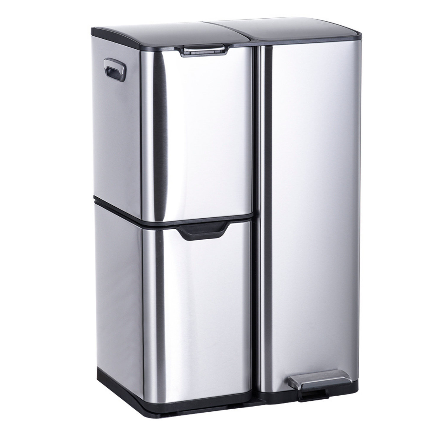 Altalia Deco Home Bote de Basura Cocina Triple 60L - 3 secciones de 30+17+13 lts