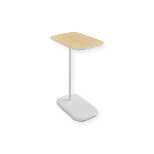 Mesa Auxiliar Minimalista para Sala  Cama sofá - Mesa Lateral blanco-natural