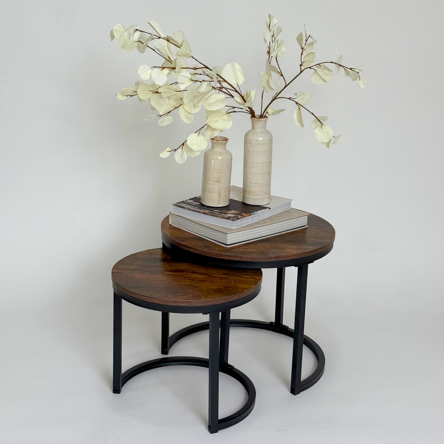 Set de 2 mesas auxiliares mesa de centro