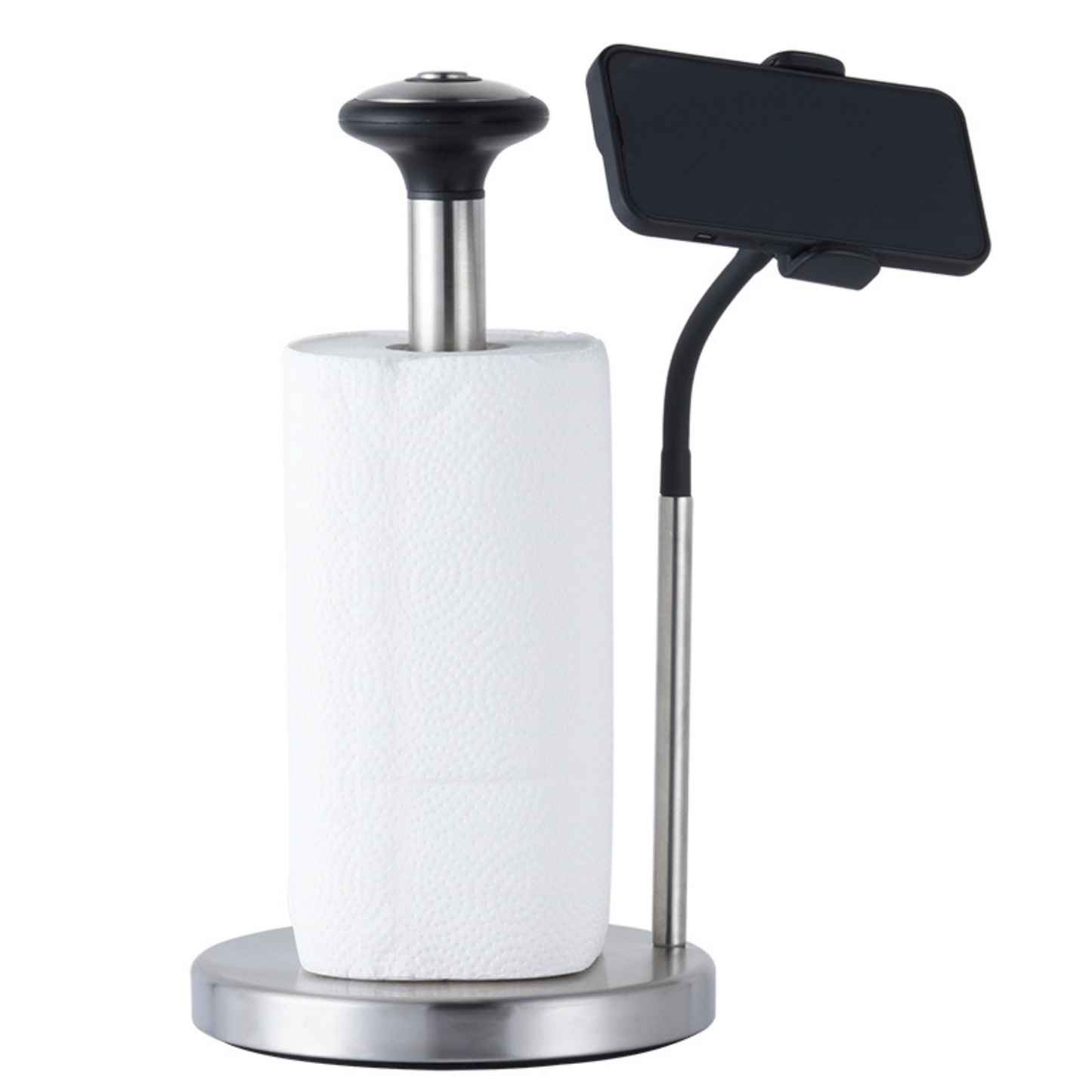 Porta Servitoallas Cocina Acero Inoxidable con Brazo Soporte para Ver Videos en Celular