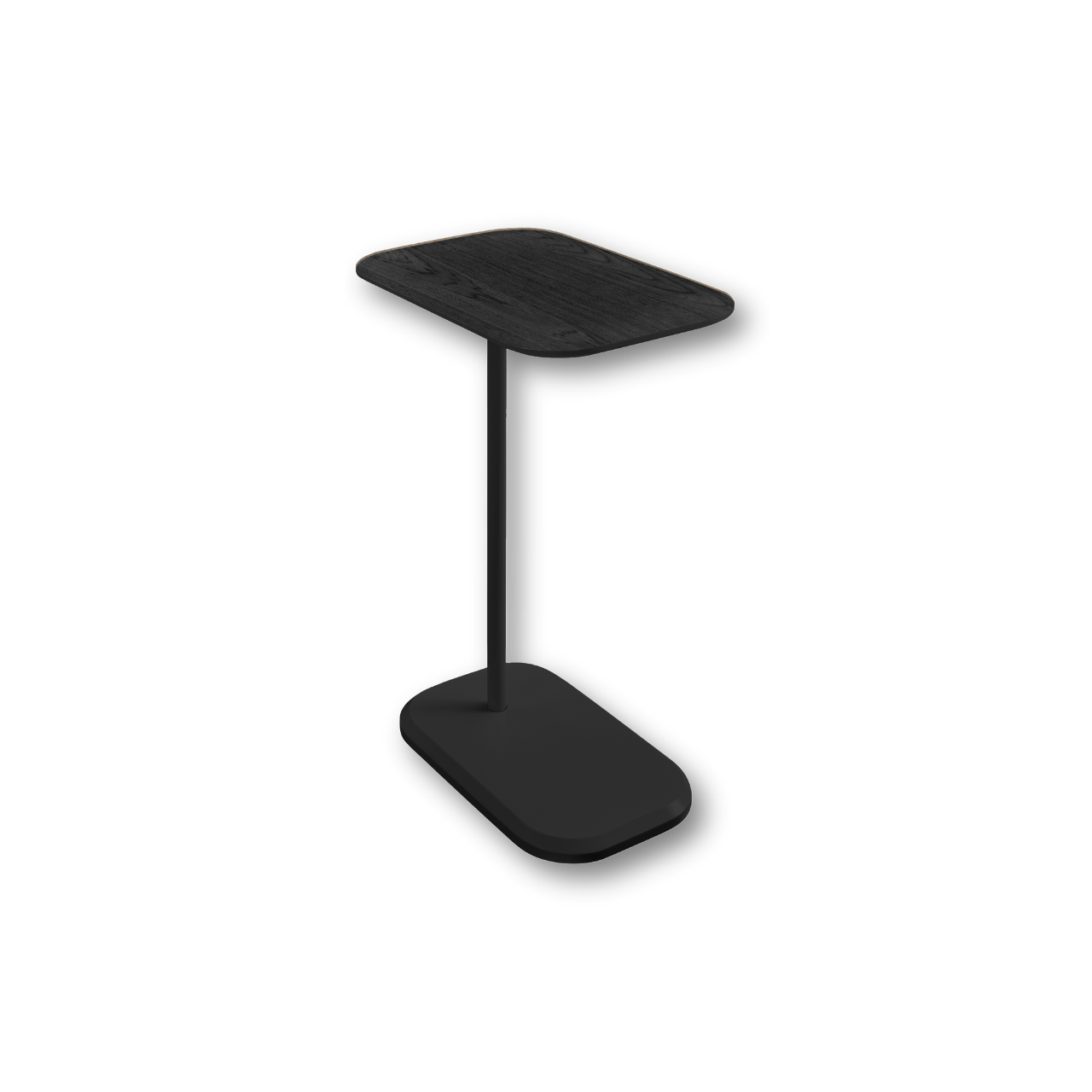 Mesa Auxiliar Minimalista para Sala Cama sofá - Mesa Lateral negro-negro