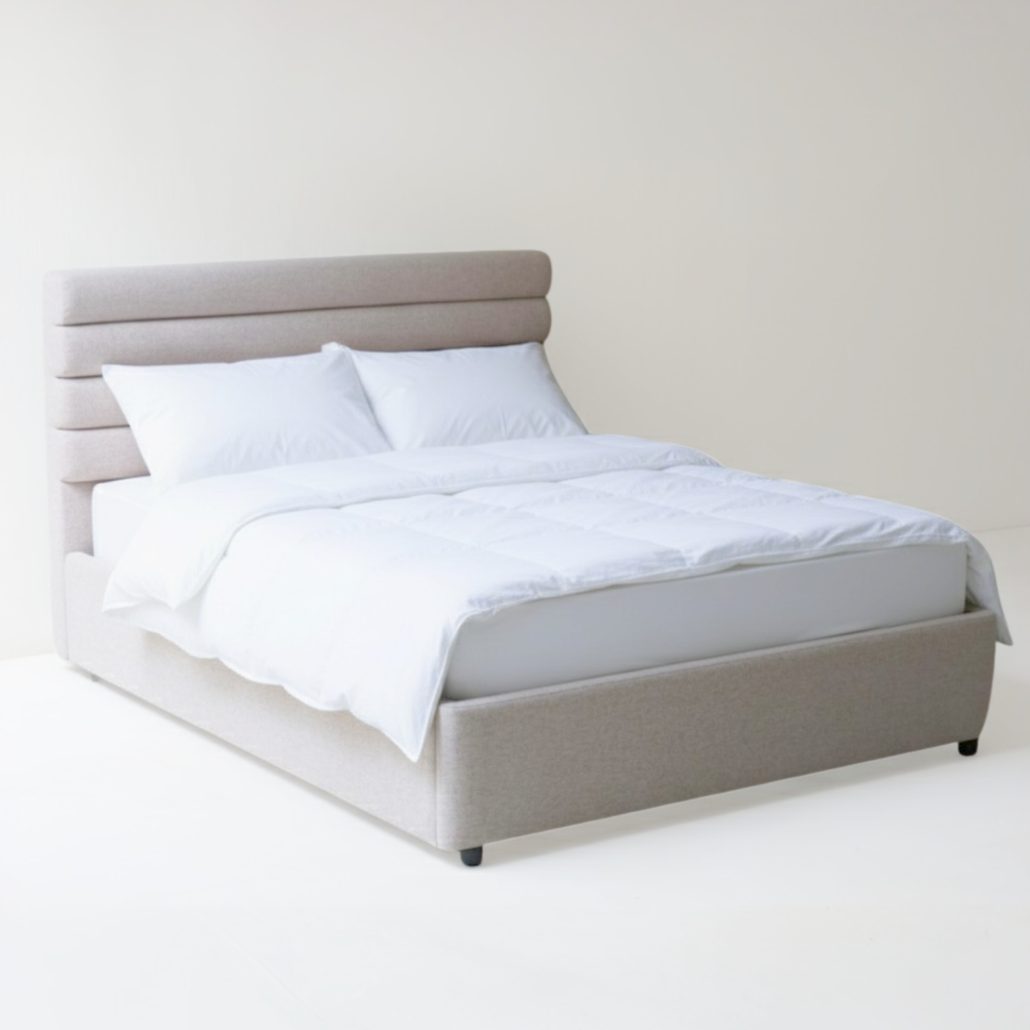 Base Cama con Cabecera Recamara Fácil Armado