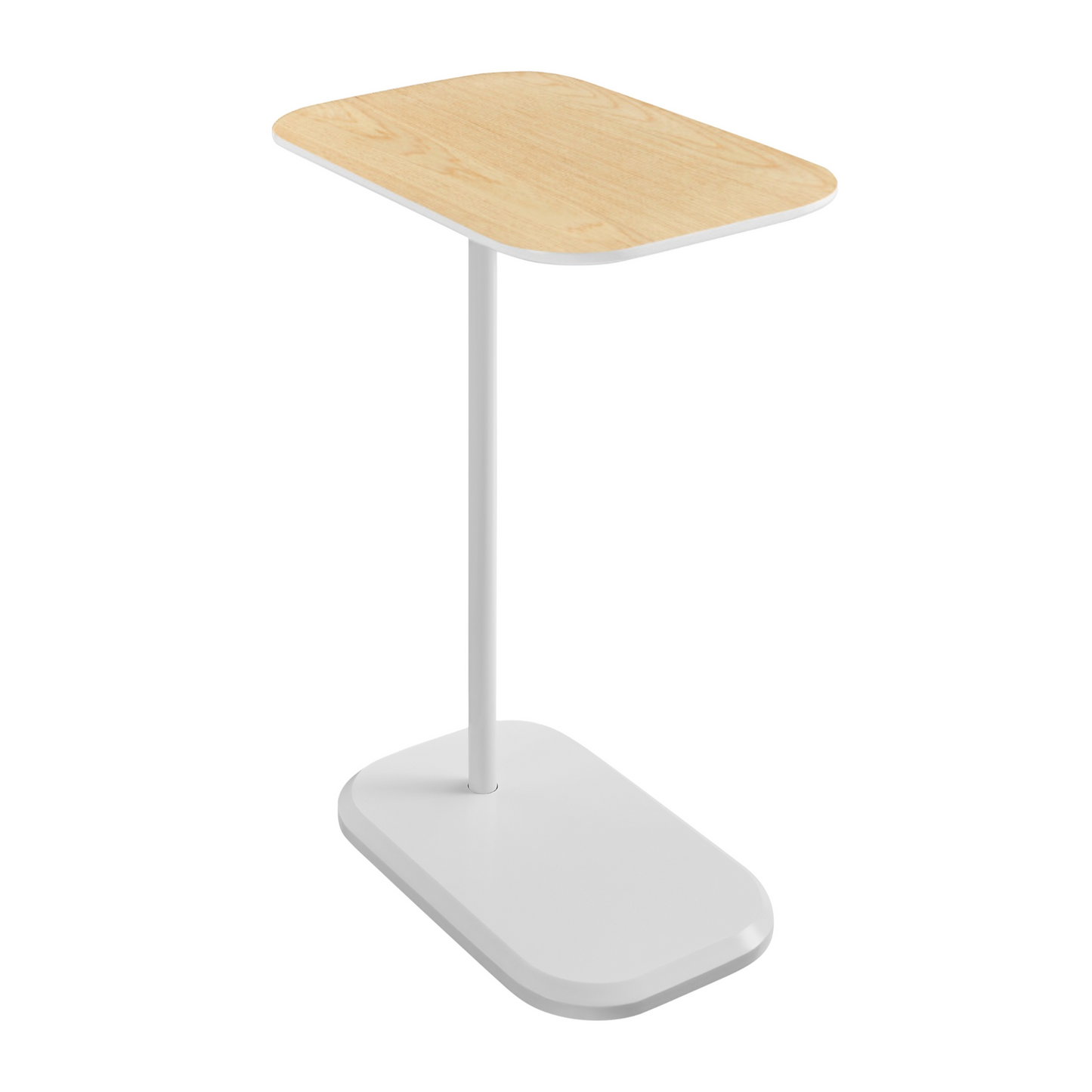 Mesa Auxiliar Minimalista para Sala Cama sofá - Mesa Lateral blanco-natural