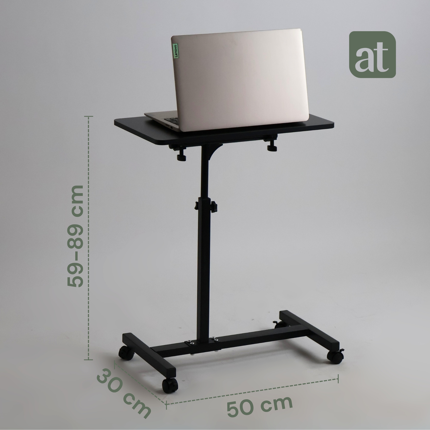 Mesa Auxiliar Ajustable con Ruedas