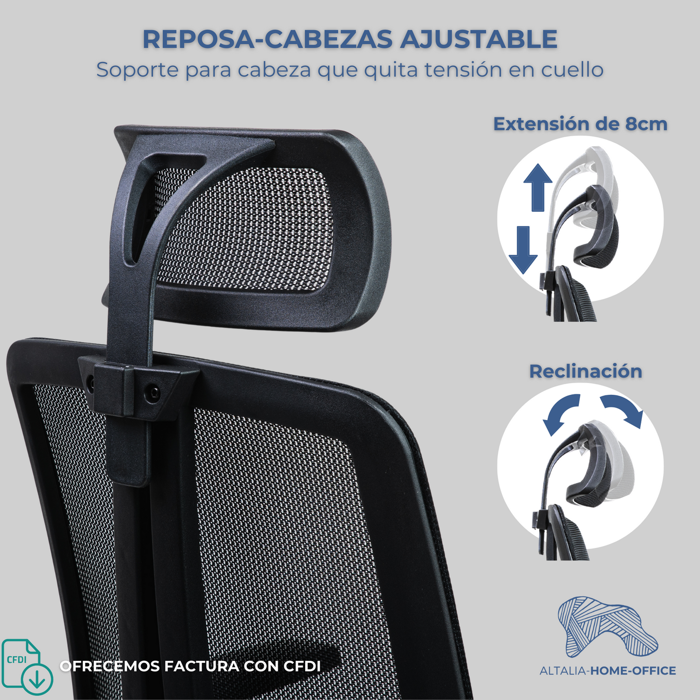 Silla Escritorio Silla Oficina ejecutivareposabrazos Ajustable reclinable Malla (AHOSK1)