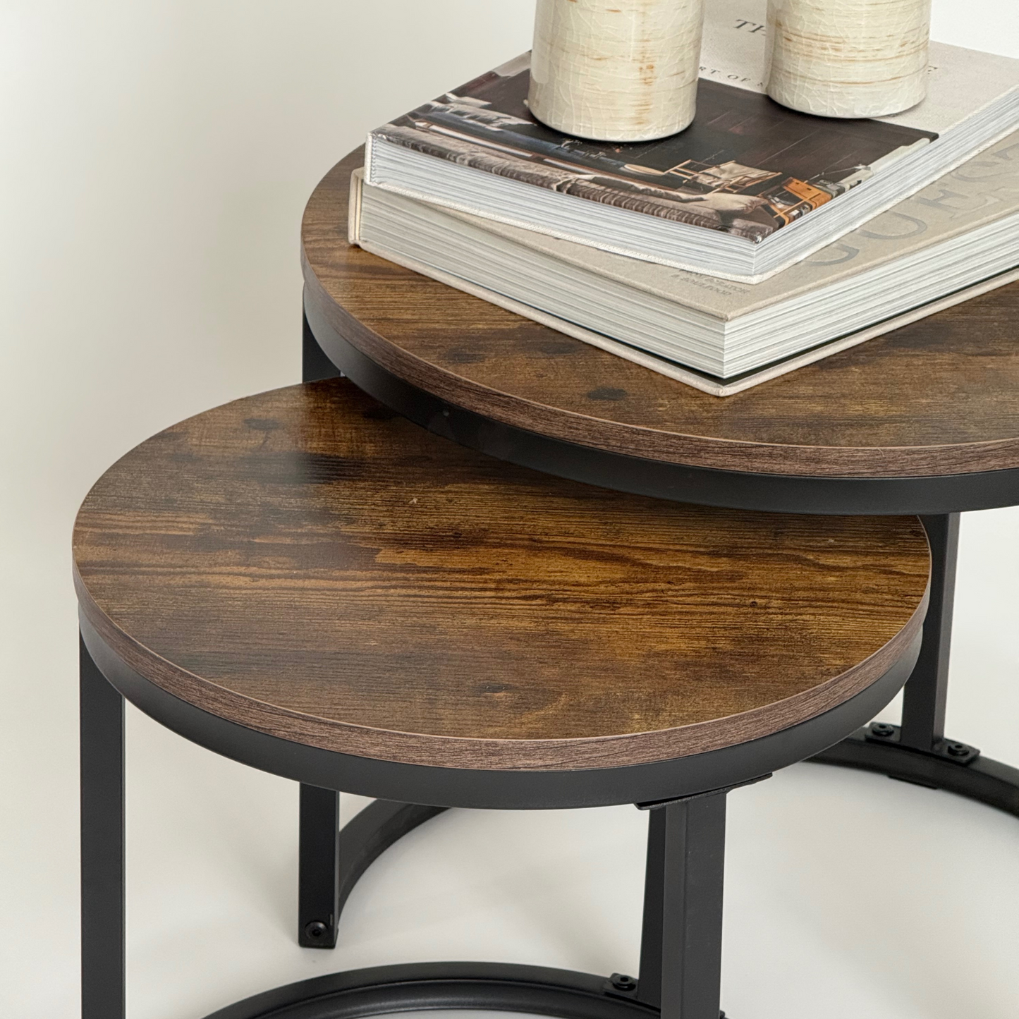 Set de 2 mesas auxiliares mesa de centro