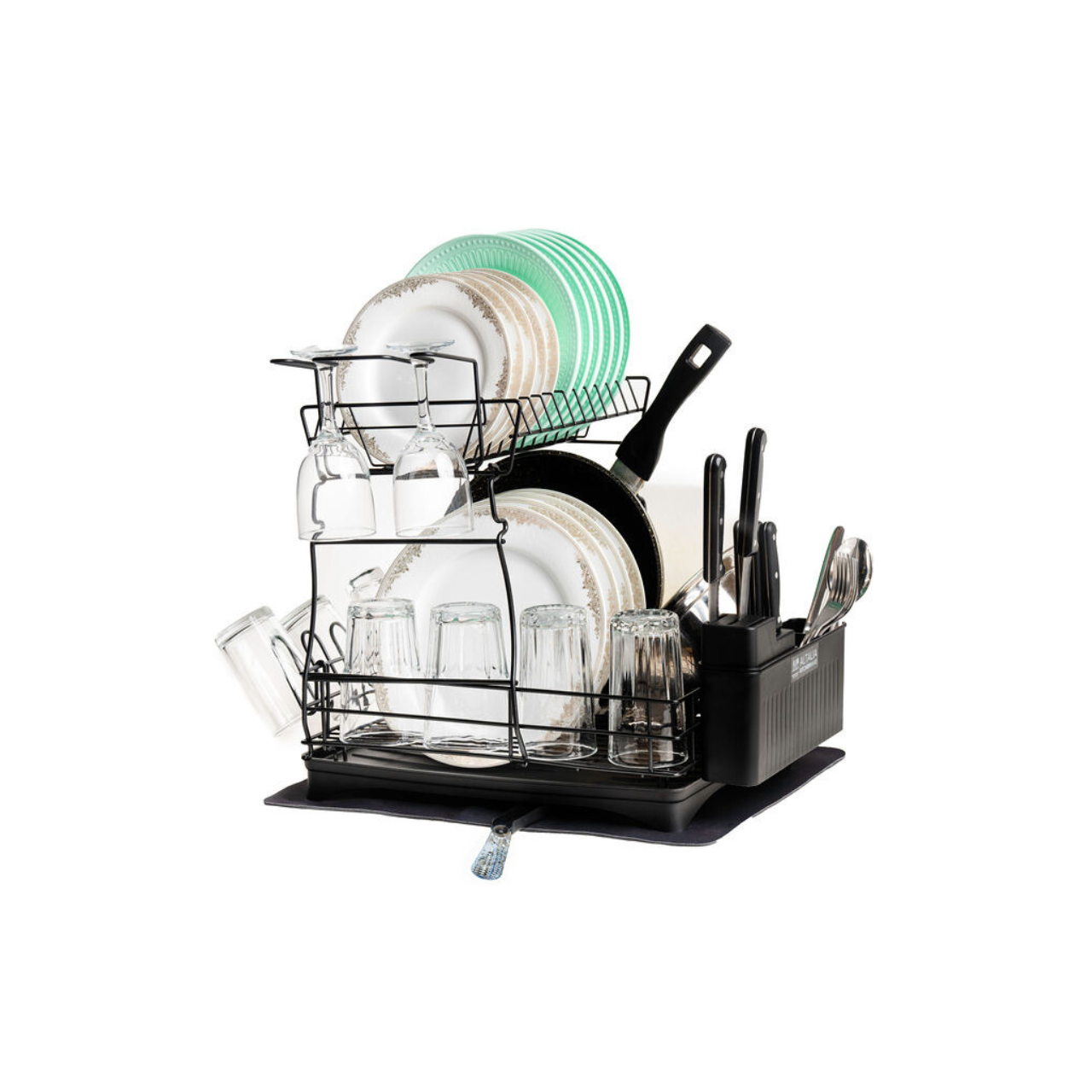 Escurridor de trastes Escurridor de Platos Dish Rack 2 Niveles