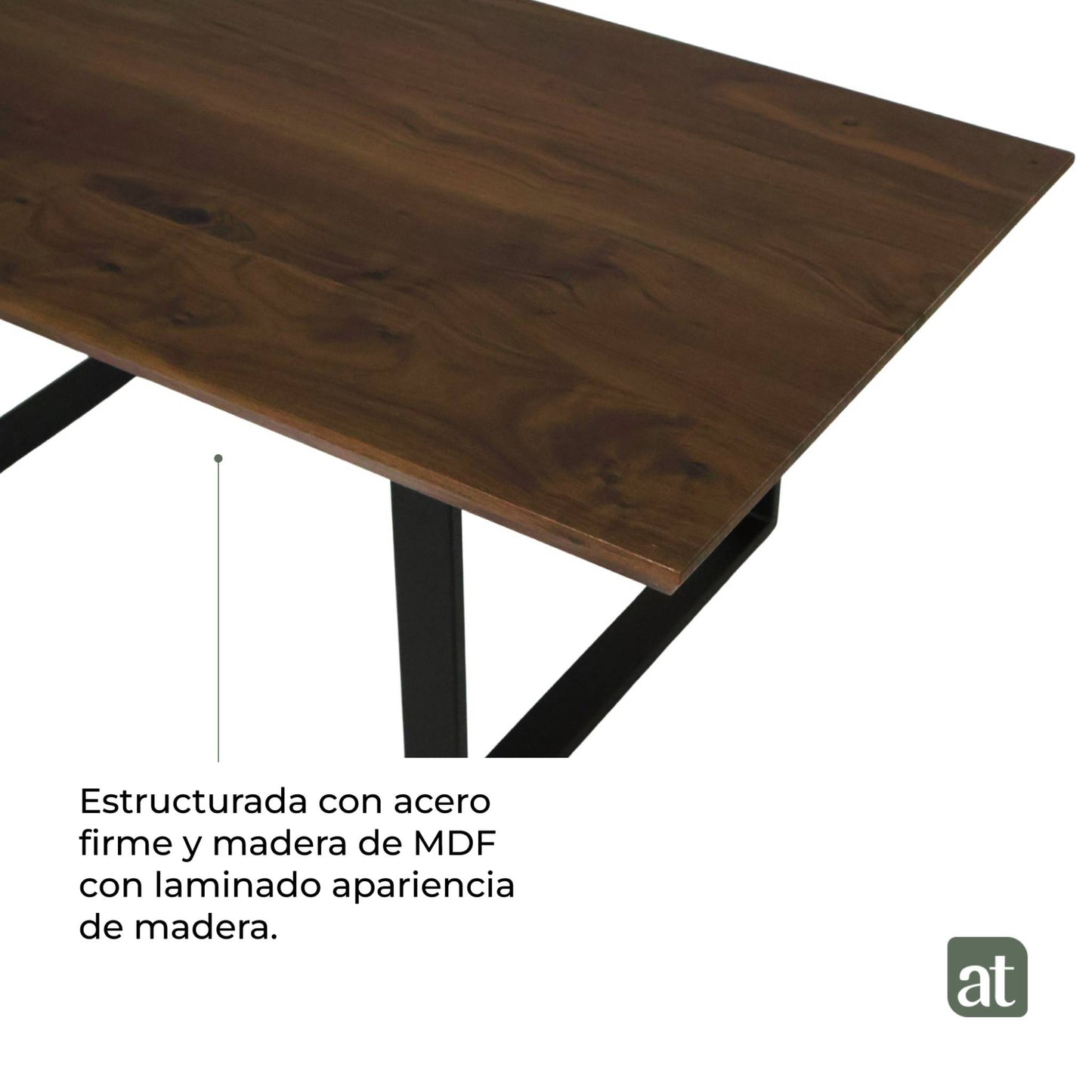 Mesa de Centro Rectangular de Sala 110x60x43cm Moderno Minimalista Madera de MDF melamina