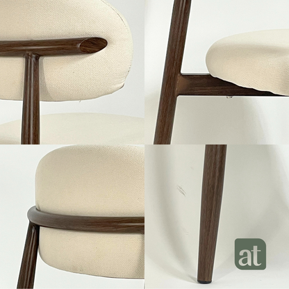 Set de 2 sillas con color crema