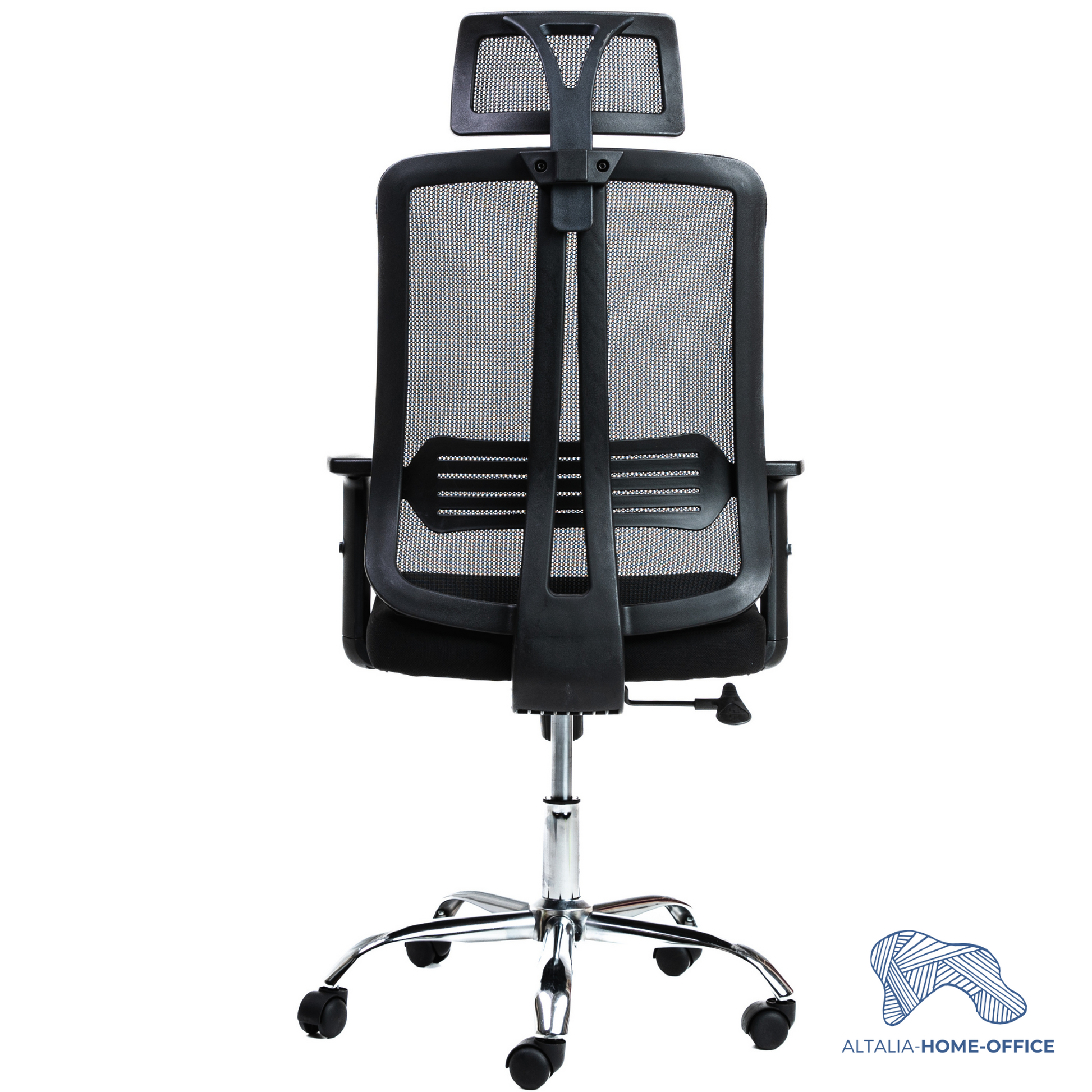 Silla De Oficina Ergonómica Alpha Home – Soporte Lumbar Ajustable, Respaldo De Malla Y Reclinación Hasta 130º