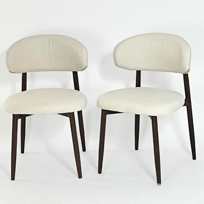Set de 2 sillas con color crema