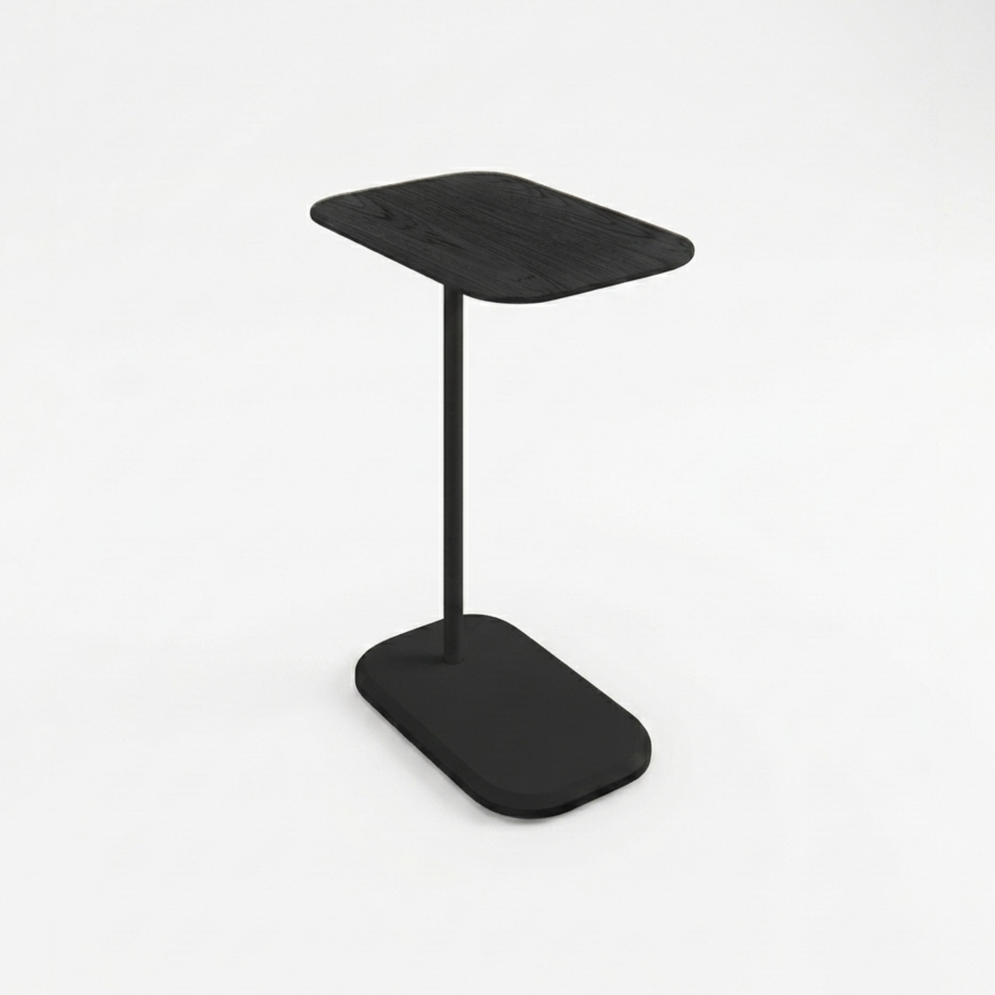 Mesa Auxiliar Minimalista para Sala  Cama sofá - Mesa Lateral  negro-negro