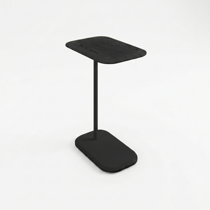 Mesa Auxiliar Minimalista para Sala  Cama sofá - Mesa Lateral  negro-negro