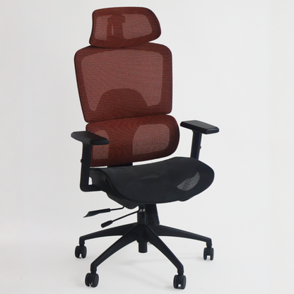 Silla Oficina Ergonómica Soporte Lumbar Silla de Malla para Oficina Asiento Ajustable