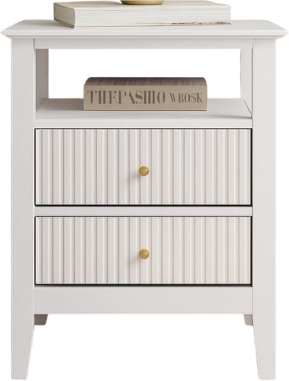 Buró Odette blanco 2 cajones y 1 repisa