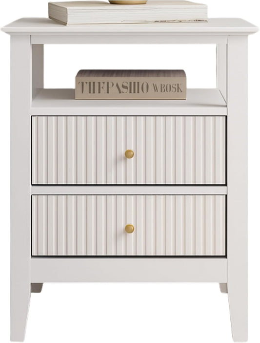 Buró Odette blanco 2 cajones y 1 repisa