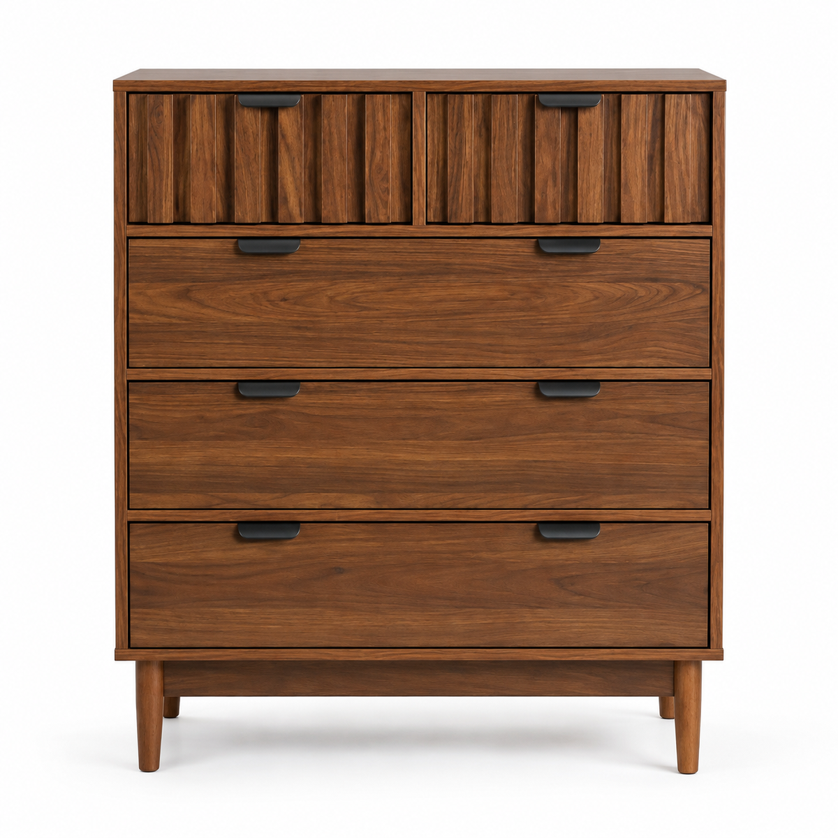 Cajonera Alta Modelo Arno - 80x40x101 cm - Cómoda 5 cajones