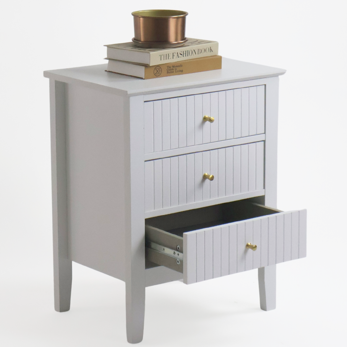 Buró Odette blanco 3 cajones