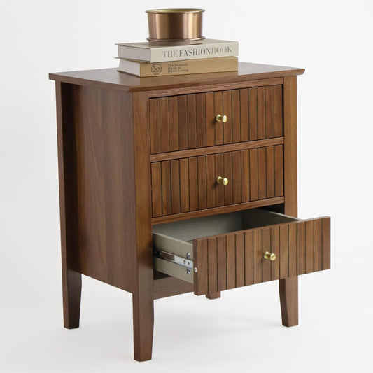 Buró Odette café nogal 3 cajones