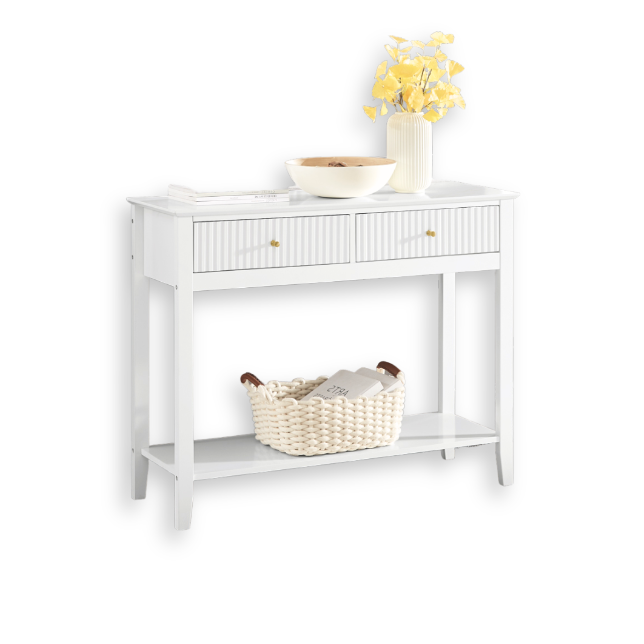 Credenza Recibidor de entrada Consola de Entrada (Blanco)
