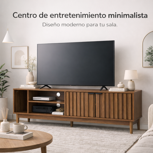 Mueble para TV Sala Minimalista Mesa para televisión (roble café)