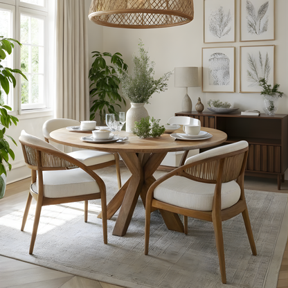 Credenza/Buffetero color nogal con 2 repisas y 2 puertas