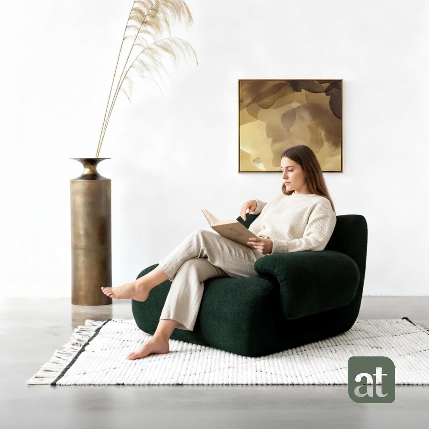 Sofa para Sala Modular - Sofá En Caja Comprimido, Asiento Derecho