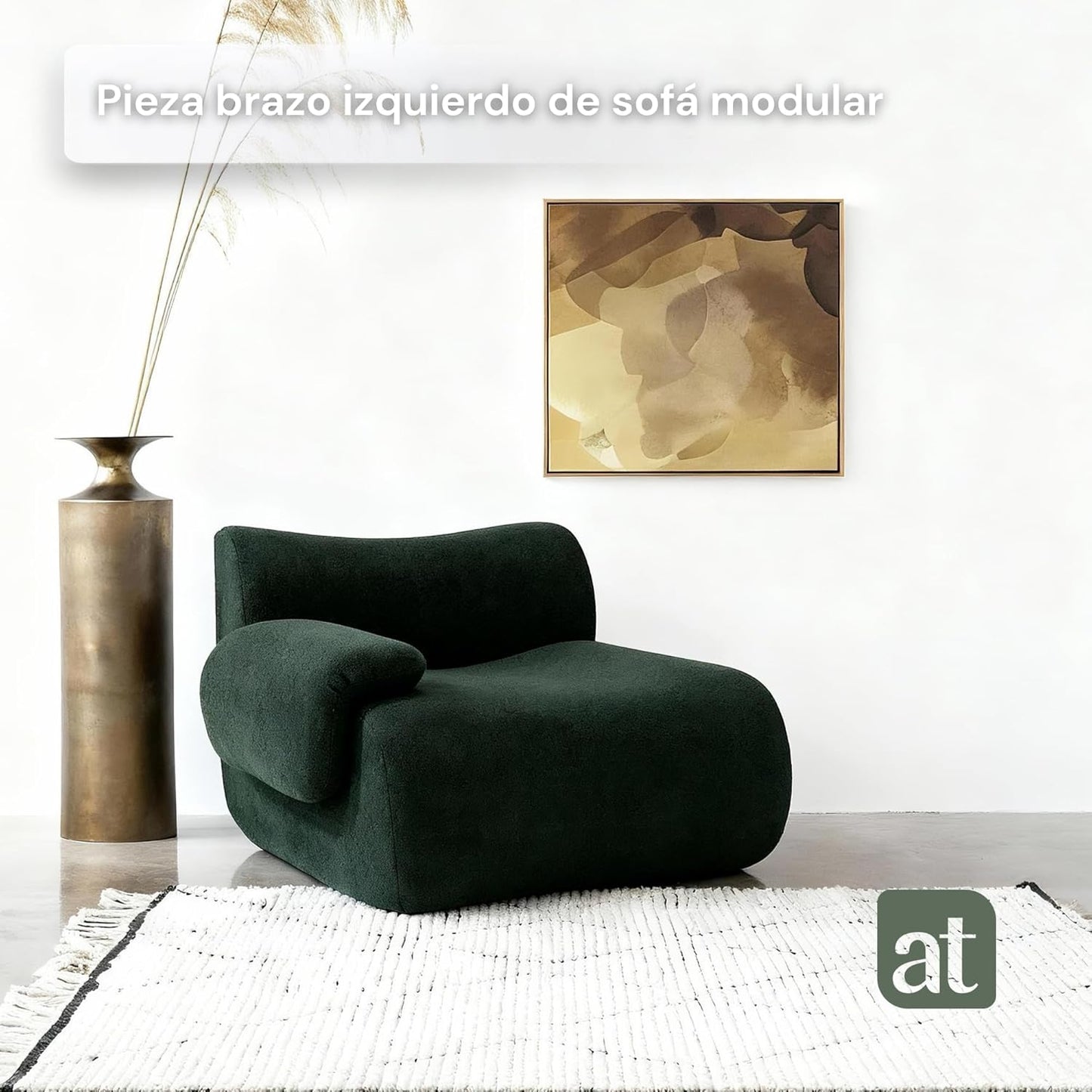 Sofa para Sala Modular - Sofá En Caja Comprimido, Asiento Izquierdo
