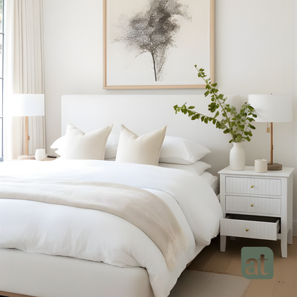 Buró Odette blanco 3 cajones