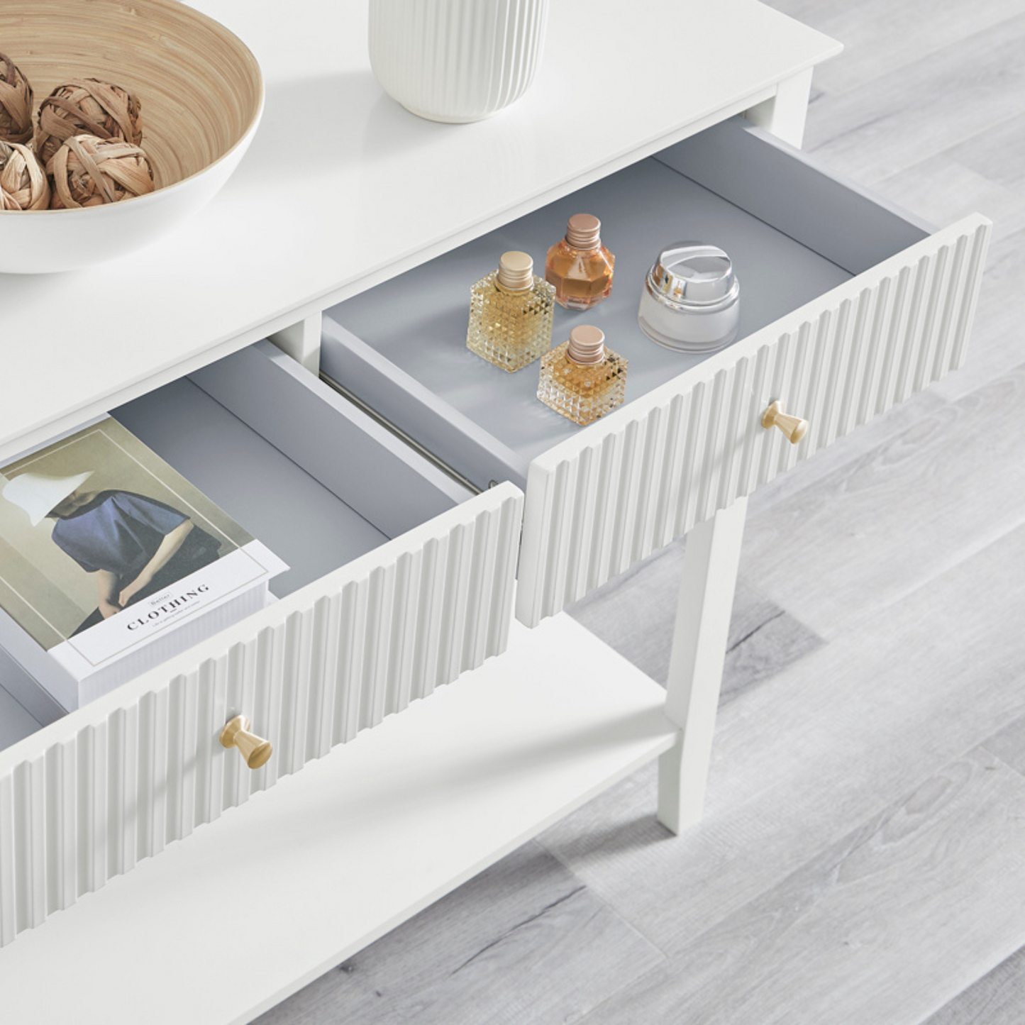 Credenza Recibidor de entrada Consola de Entrada (Blanco)