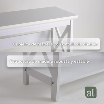 Credenza Recibidor Moderna - Mesa para Recibidor Entrada con 3 Repisas de Madera
