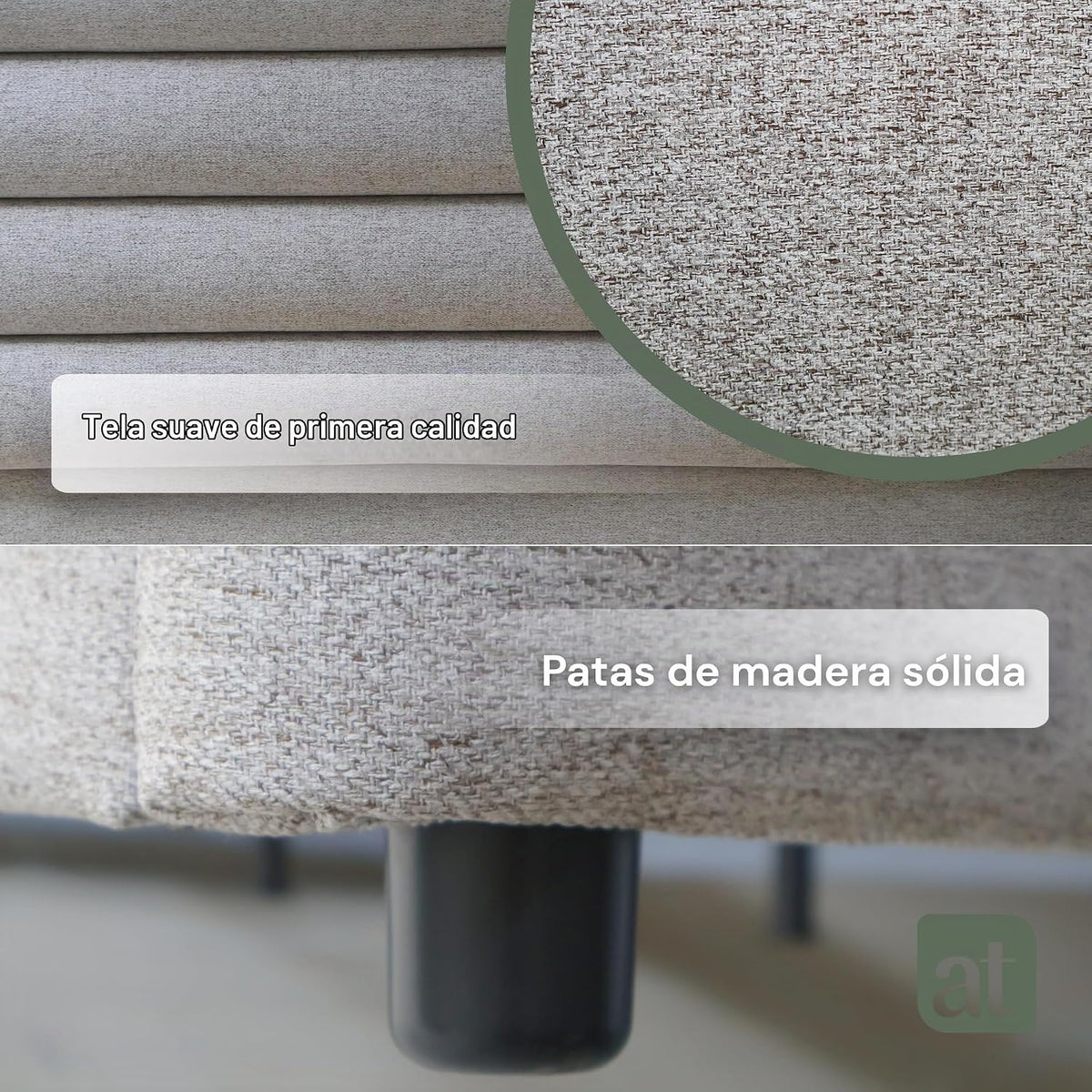 Base Cama con Cabecera Recamara Fácil Armado INDIVIDUAL