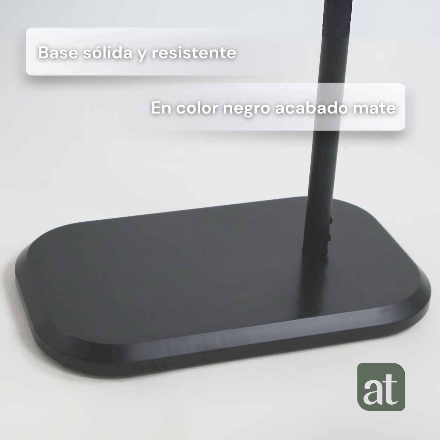 Mesa Auxiliar Minimalista para Sala  Cama sofá - Mesa Lateral  negro-natural