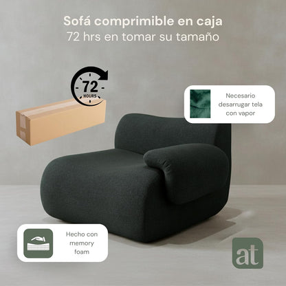Sofa para Sala Modular - Sofá En Caja Comprimido, Asiento Derecho