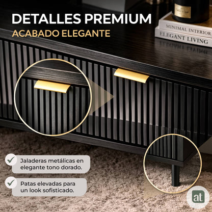 Cajonera para recámara - Cómoda con 6 Cajones - 120x40x78cm -  MDF