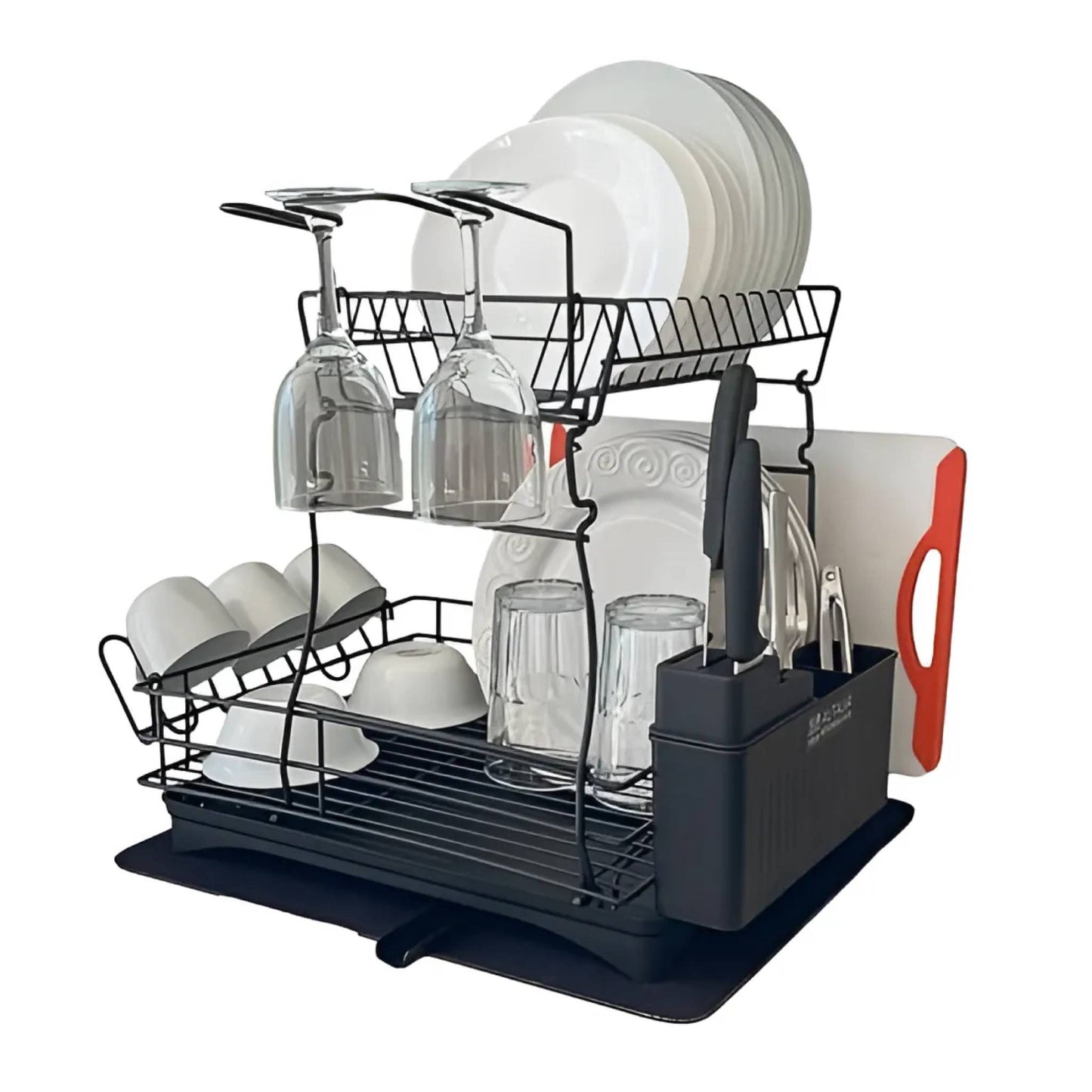 Escurridor de trastes Escurridor de Platos Dish Rack 2 Niveles