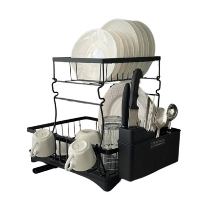 Escurridor de trastes Escurridor de Platos Dish Rack 2 Niveles