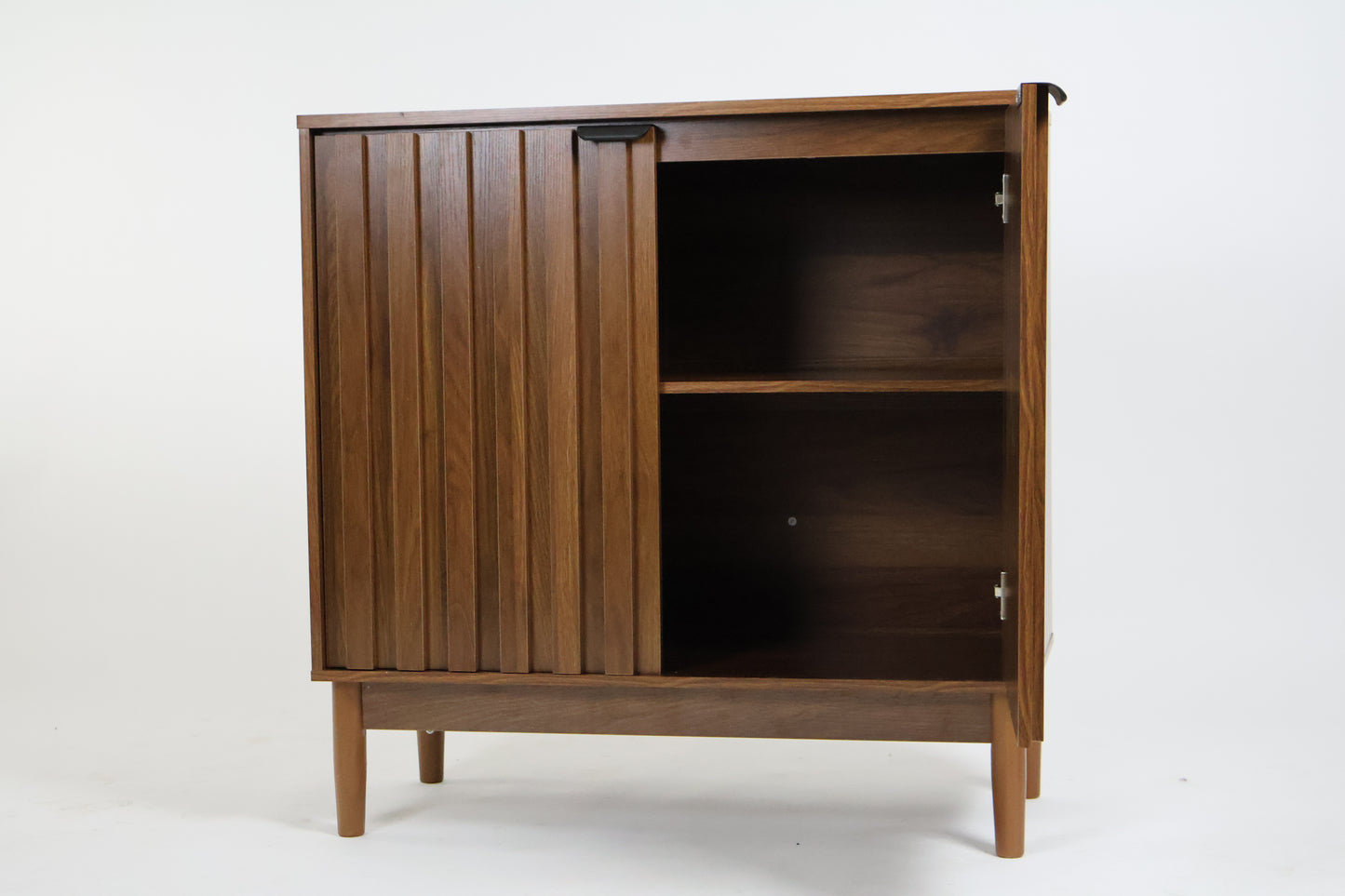 Credenza Bufetera Mueble 2 Puertas para Sala Comedor Alacena pequeña Coffee Bar Station Recibidor (Nogal)