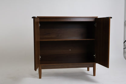 Credenza Bufetera Mueble 2 Puertas para Sala Comedor Alacena pequeña Coffee Bar Station Recibidor (Nogal)