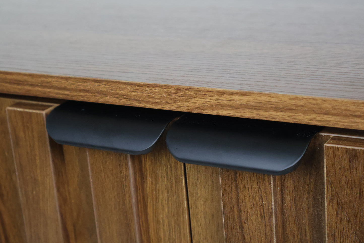 Credenza Bufetera Mueble 2 Puertas para Sala Comedor Alacena pequeña Coffee Bar Station Recibidor (Nogal)