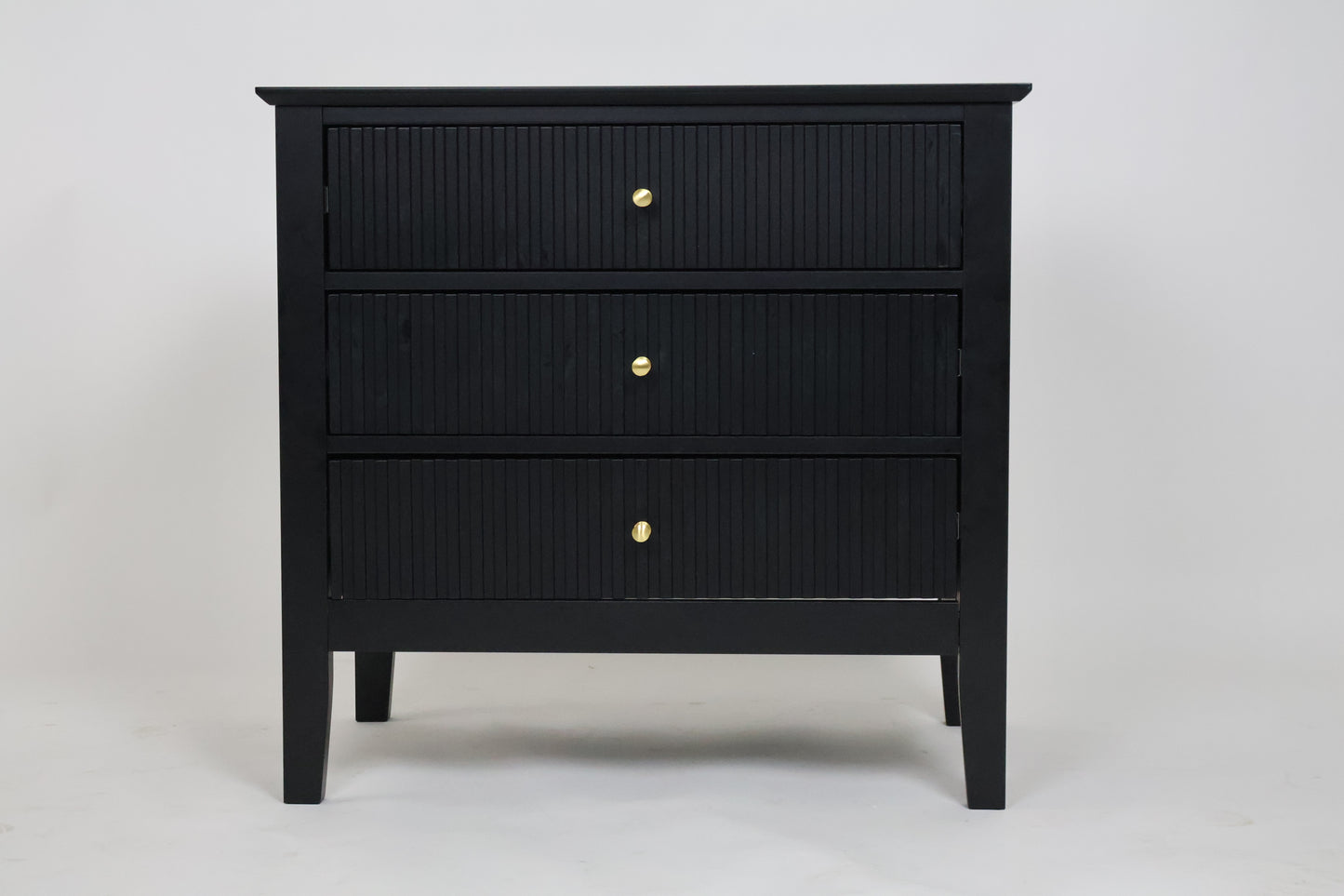 Buró para Recámara Minimalista - Buros Muebles para recamara Anchos, cajonera Mediana de Madera MDF con 3 Cajones - Mesa Auxiliar - 65x40x61.5 cm - Mesa de Noche Ancha