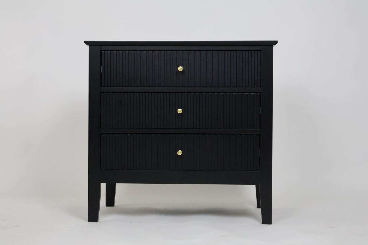 Buró para Recámara Minimalista - Buros Muebles para recamara Anchos, cajonera Mediana de Madera MDF con 3 Cajones - Mesa Auxiliar - 65x40x61.5 cm - Mesa de Noche Ancha