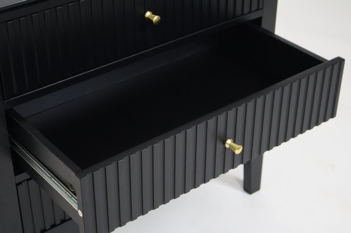 Buró para Recámara Minimalista - Buros Muebles para recamara Anchos, cajonera Mediana de Madera MDF con 3 Cajones - Mesa Auxiliar - 65x40x61.5 cm - Mesa de Noche Ancha
