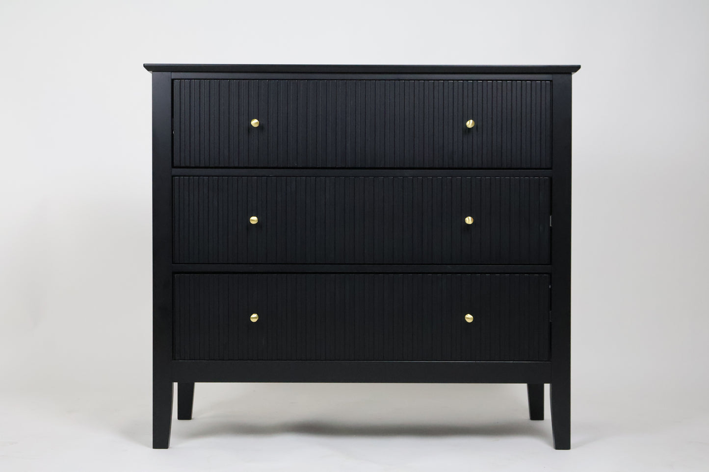 Cajonera para Recamara 90x40x80 cm - Cómoda Cajonera de 3 Cajones Madera de MDF - Muebles Versátiles para Ropa, Comoda Cambiador para Bebe, Mueble TV, Recibidor, Credenza