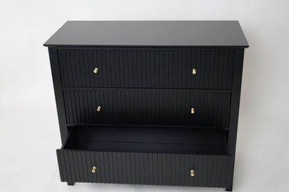 Cajonera para Recamara 90x40x80 cm - Cómoda Cajonera de 3 Cajones Madera de MDF - Muebles Versátiles para Ropa, Comoda Cambiador para Bebe, Mueble TV, Recibidor, Credenza