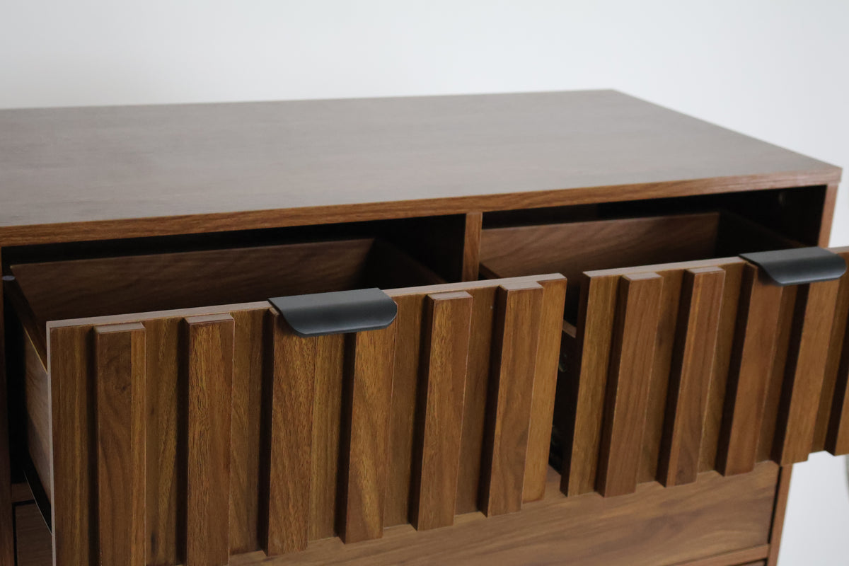 Cajonera Alta Modelo Arno - 80x40x101 cm - Cómoda 5 cajones